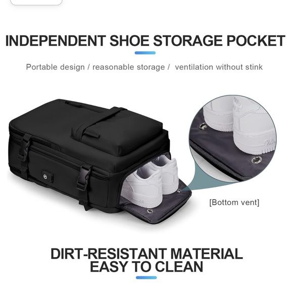 Black Carry-On backpack - Picture 3 of 8